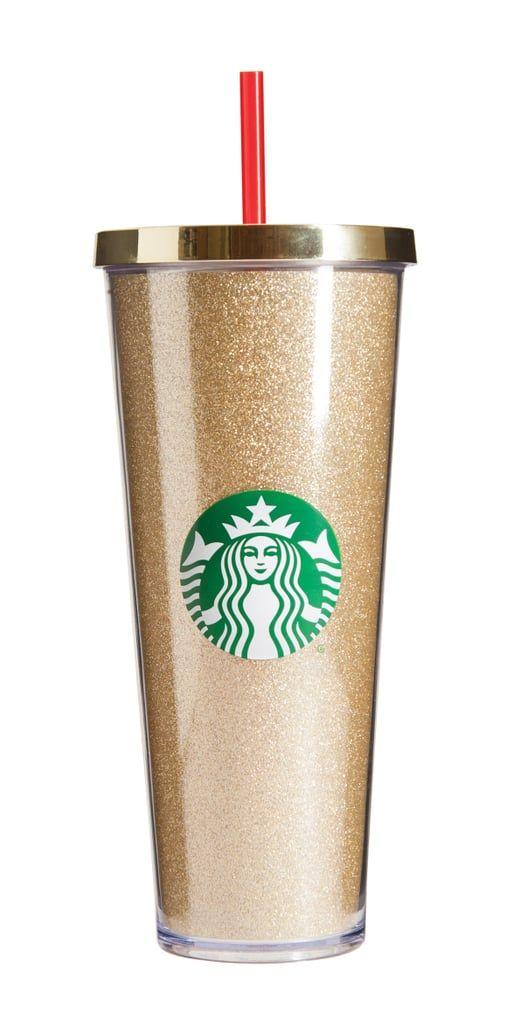 Glitter Starbucks Logo - Starbucks® Dot Collection 2015 — Acrylic Cold Cup, Gold Glitter ($17 ...