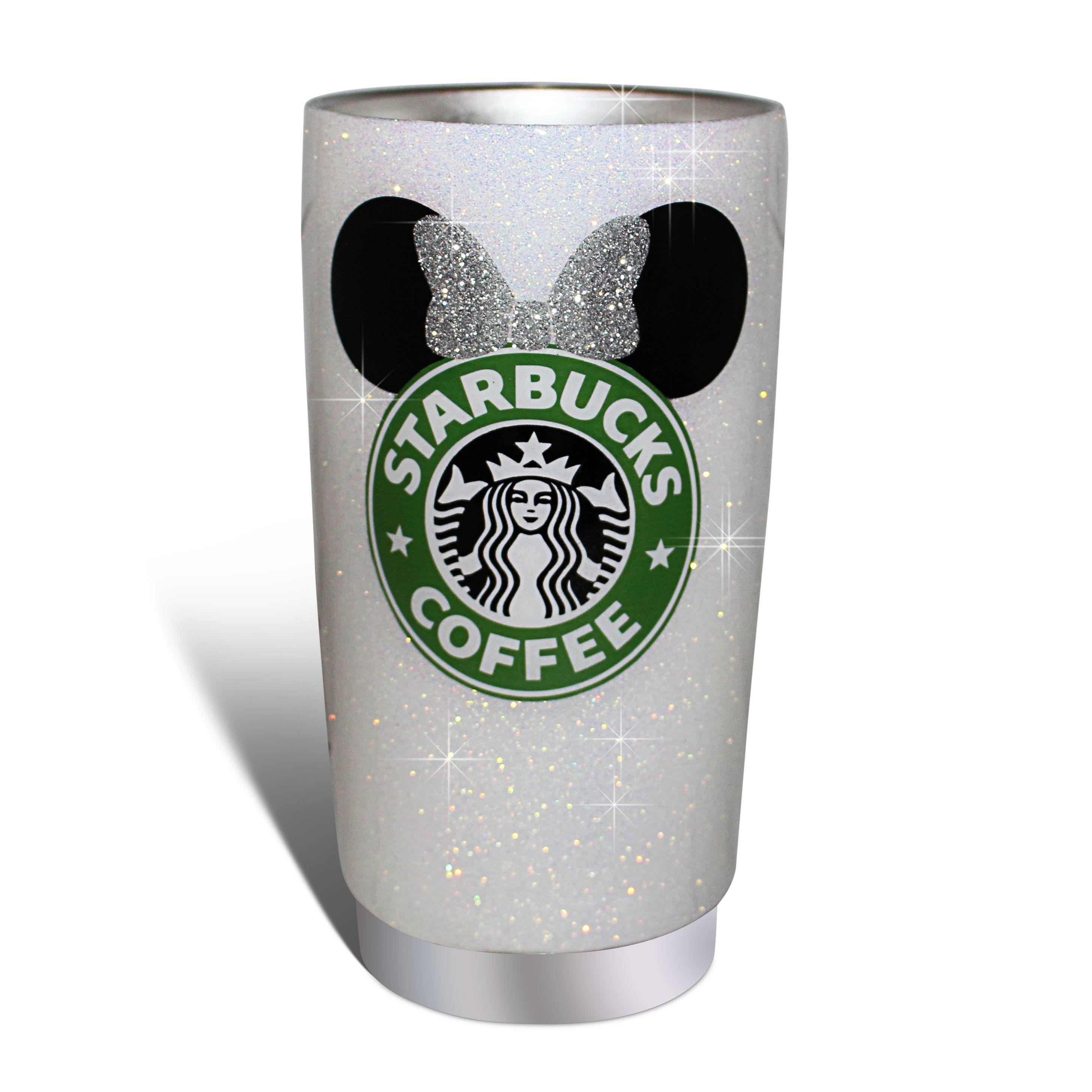 Glitter Starbucks Logo - MINNIE STARBUCKS YETI – Chopper Kisses