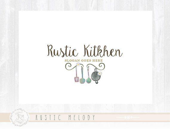 Rustic Bakery Logo - Kitchen Logo Design Rustic Kitchen logo Bakery Logo Sweets