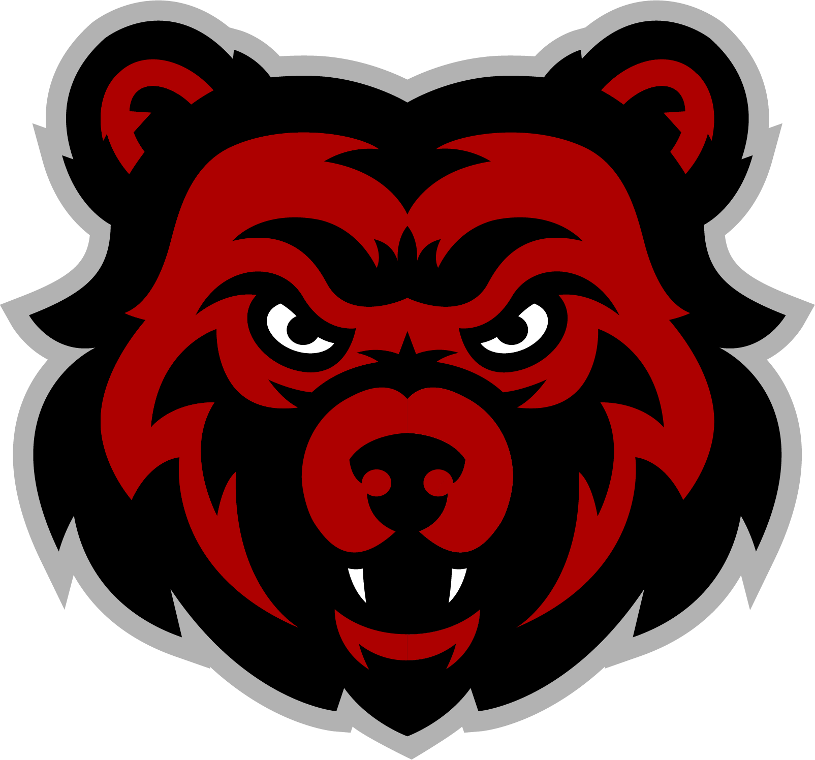 Red and Black Bear Logo - Branding Guide Park City Elementary - Barren County School District