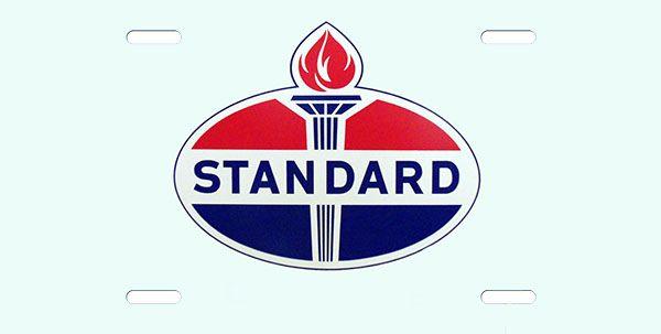 Standard Oil Logo - Standard oil Logo License Plate, License Plate, License Tag, Novelty ...