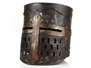 Crusader Helmet Logo - 19th Century Victorian Copy of Medieval Crusader Helmet | eBay