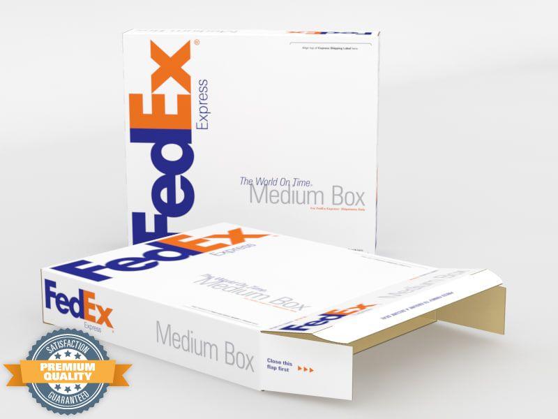 Medium FedEx Logo - 3dsmax fedex express box