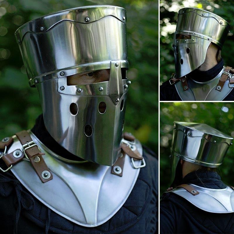 Crusader Helmet Logo - Larp Crusader Helmet - LARP Warriors