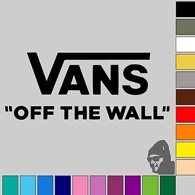 Off the Wall Car Logo - 2X VANS OFF the Wall Logo 4 GLOSS or MATTE Vinyl Decal Sticker Car