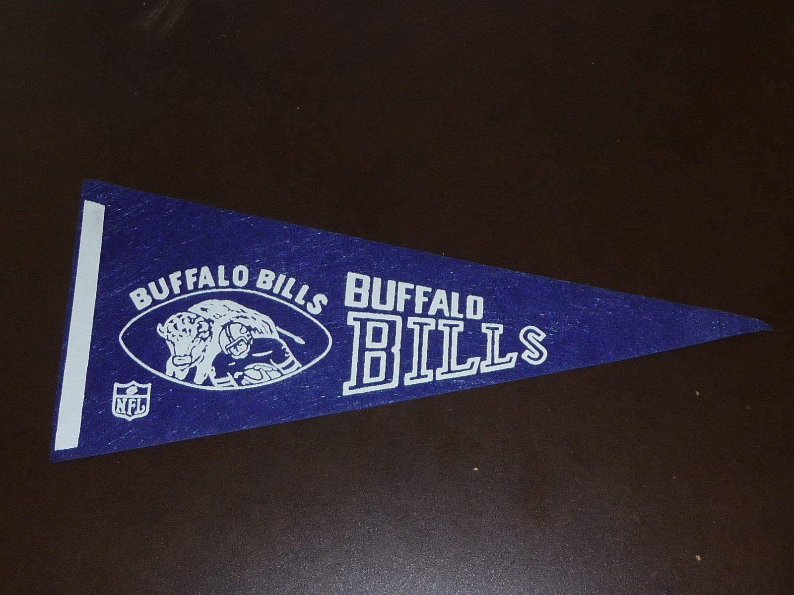 Bills Old Logo - EARLY 1970's BUFFALO BILLS FOOTBALL MINI PENNANT VERY COLORFUL OLD ...