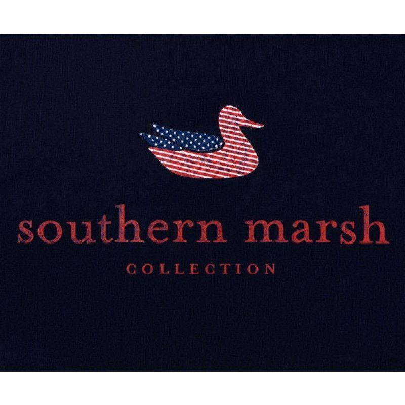 Southern Marsh Logo - Authentic Flag Tee in Navy by Southern Marsh. English 12. Southern