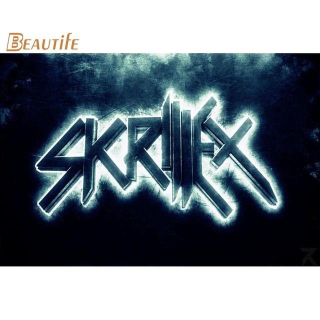 Skrillex Logo - New Arrival skrillex logo Poster Cloth Silk Poster Home Decoration ...