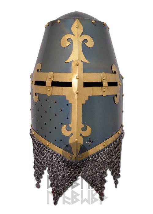 Crusader Helmet Logo - Helm Crusader Costume Armor, Medieval Helmets