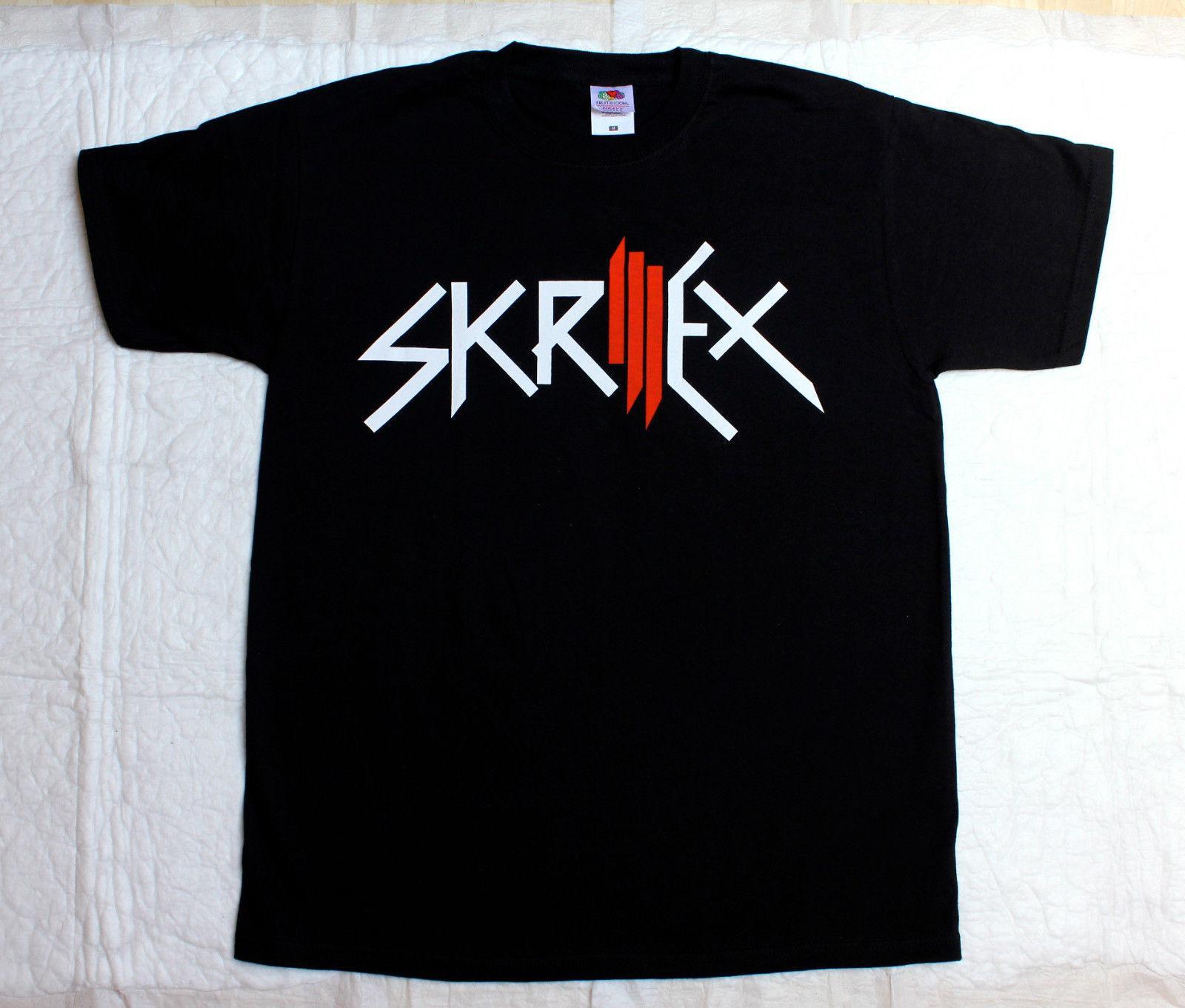 Skrillex Logo - SKRILLEX LOGO From First To Last Dog Blood NEW BLACK T SHIRT Mens