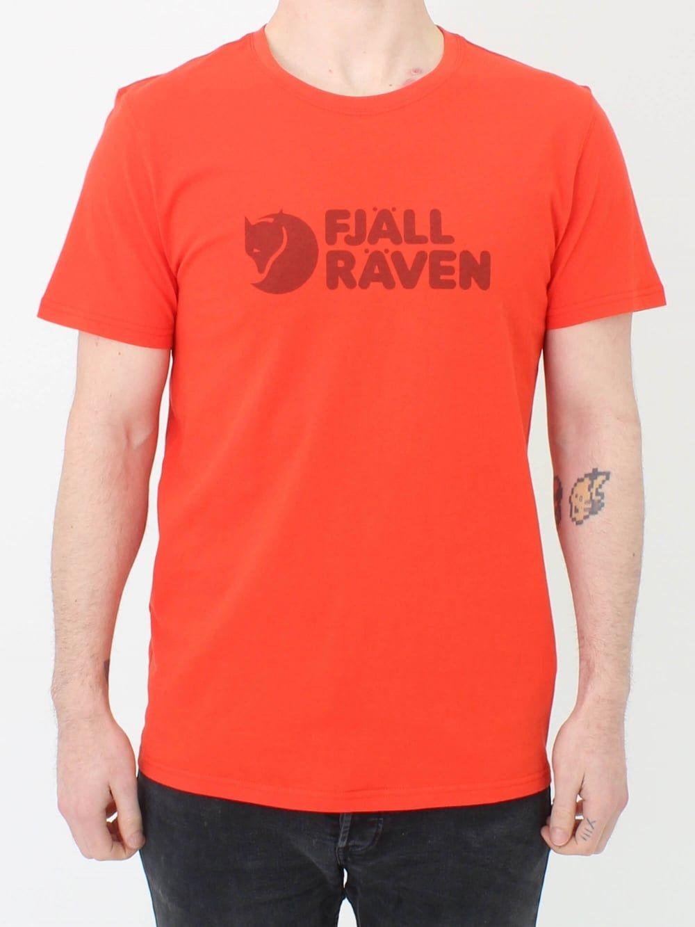 Fjallraven Logo - Fjallraven Logo T.Shirt in Flame | Northern Threads