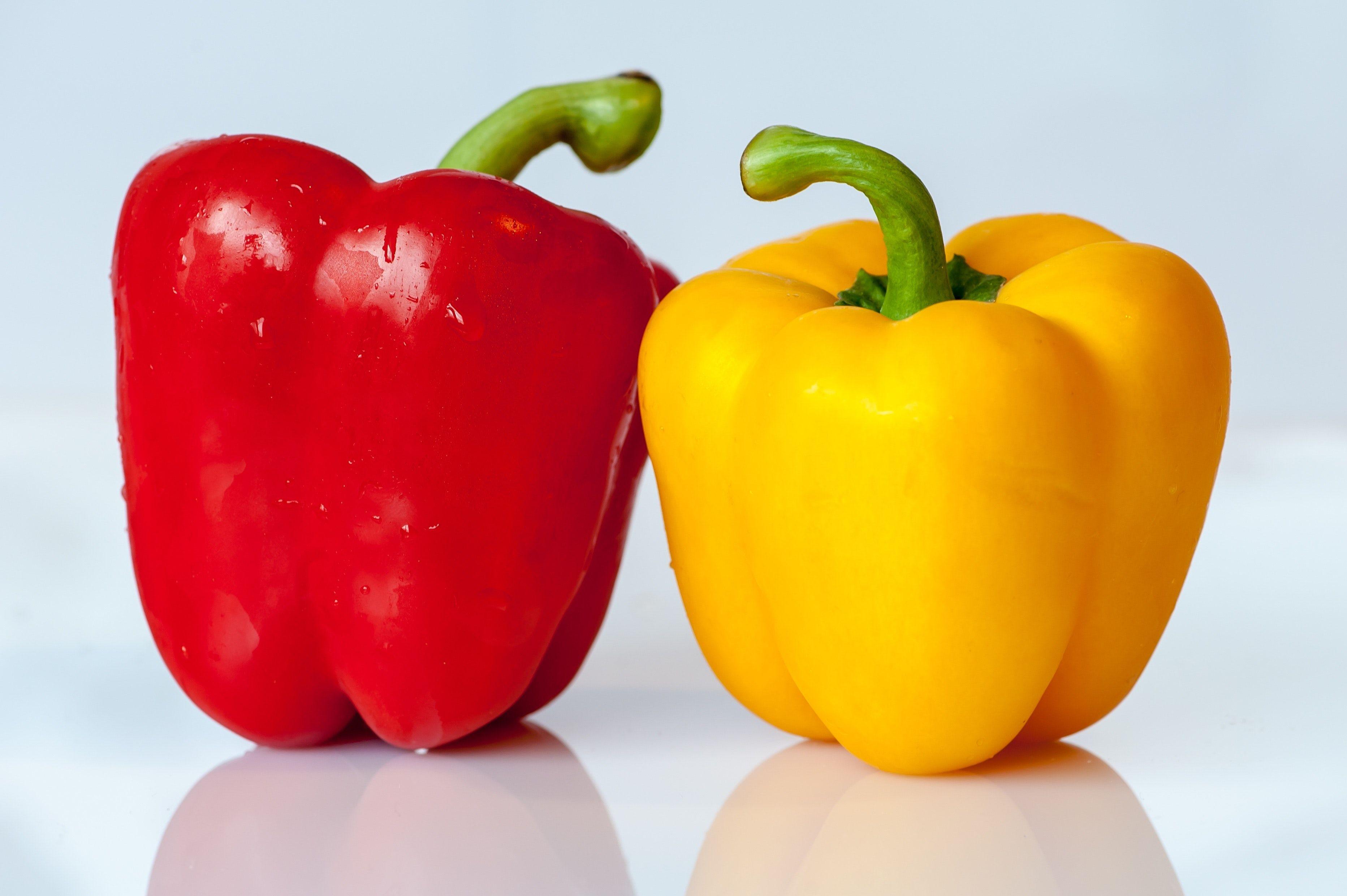 Red and Yellow Bell Logo - Yellow and Red Bell Pepper · Free Stock Photo