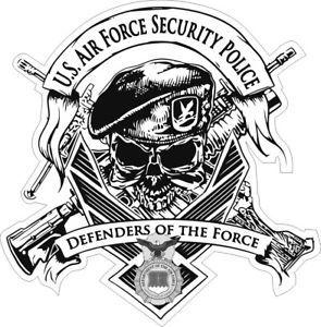 Air Force Security Forces Logo - U.S. Air Force USAF Security Police Decal / Sticker | eBay