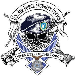 Air Force Security Forces Logo - Security Forces Window Decal