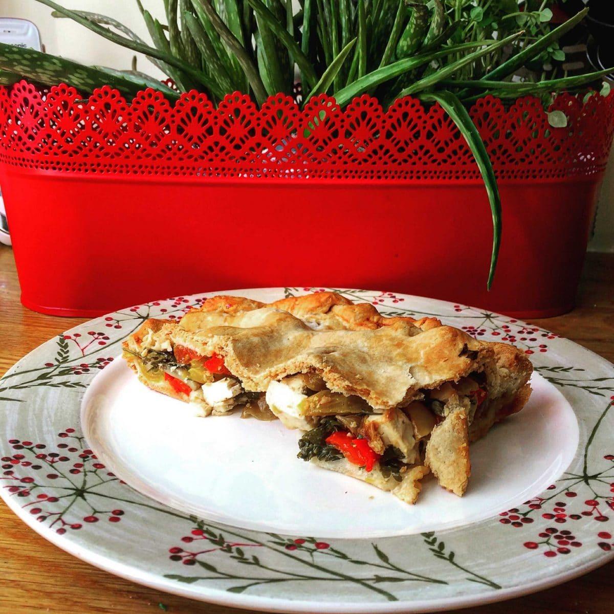 Red and Yellow Bell Logo - Red & Yellow Bell Pepper Pie - THE MEDITERRANEAN DIETITIAN