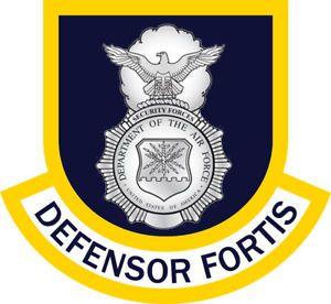 Air Force Security Forces Logo - USAF Security Forces (SF) Defensor Fortis and Security Forces Badge