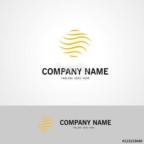 Gold Swirl Company Logo - gold round swirl abstract logo