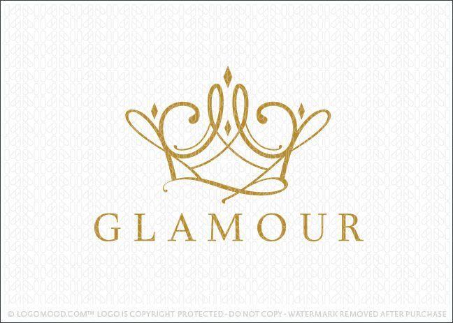 Gold Swirl Company Logo - Glamour Crown | Luxury Logo's for Sale by LogoMood.com Melanie D ...