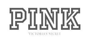 Black and White Victoria Secret Logo - PINK by Victoria's Secret