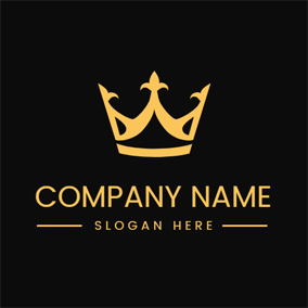 Gold Swirl Company Logo - Free Crown Logo Designs. DesignEvo Logo Maker