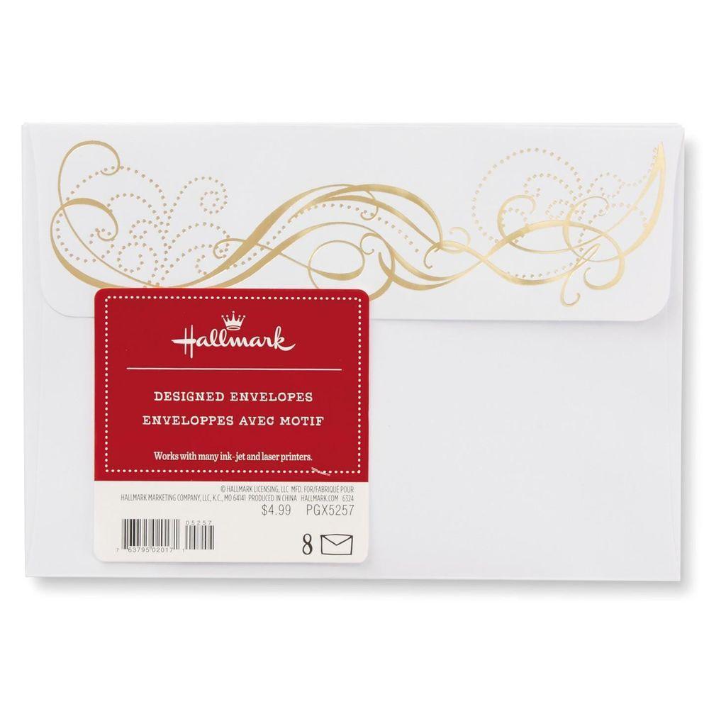Gold Swirl Company Logo - Gold Swirl Foil Designed Envelopes