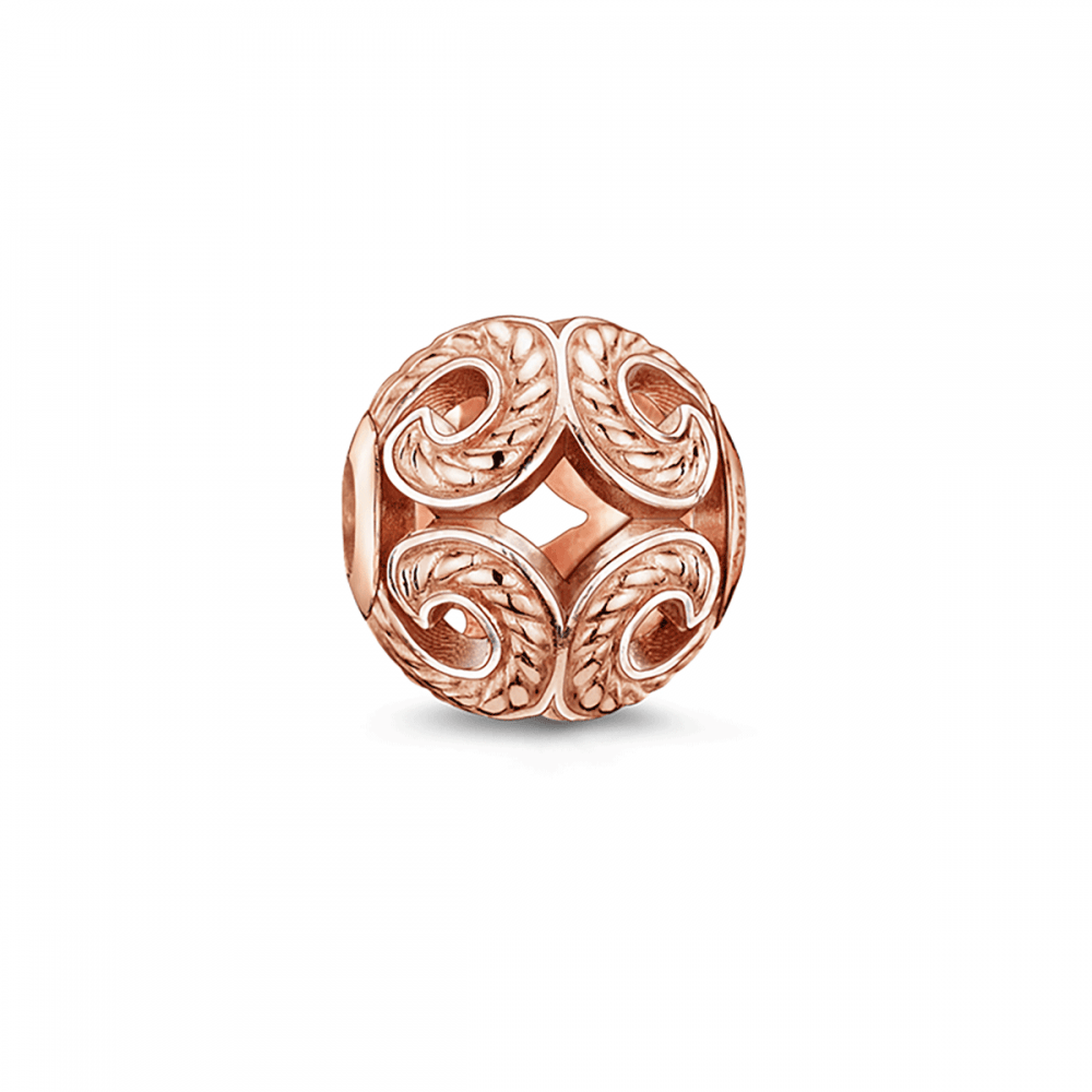 Gold Swirl Company Logo - Rose Gold Swirl Karma Bead K0009-415-12 - Jewellery from British ...