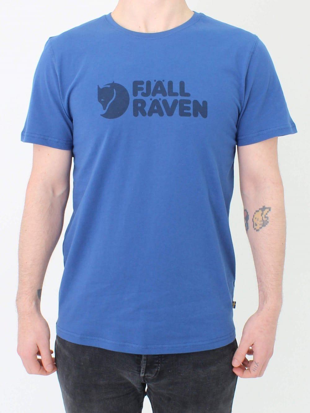 Fjallraven Logo - Fjallraven Logo T.Shirt in Deep Blue