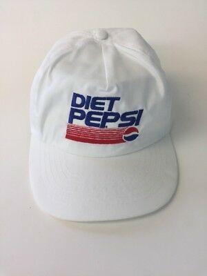 Vintage Diet Pepsi Logo - VINTAGE DIET PEPSI Logo Hat White Cap Trucker Snapback Retro