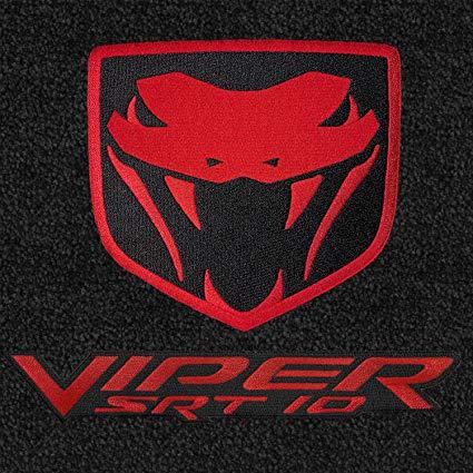 Red Viper Logo - Lloyd Mats Black Front Floor Mats For Dodge SRT