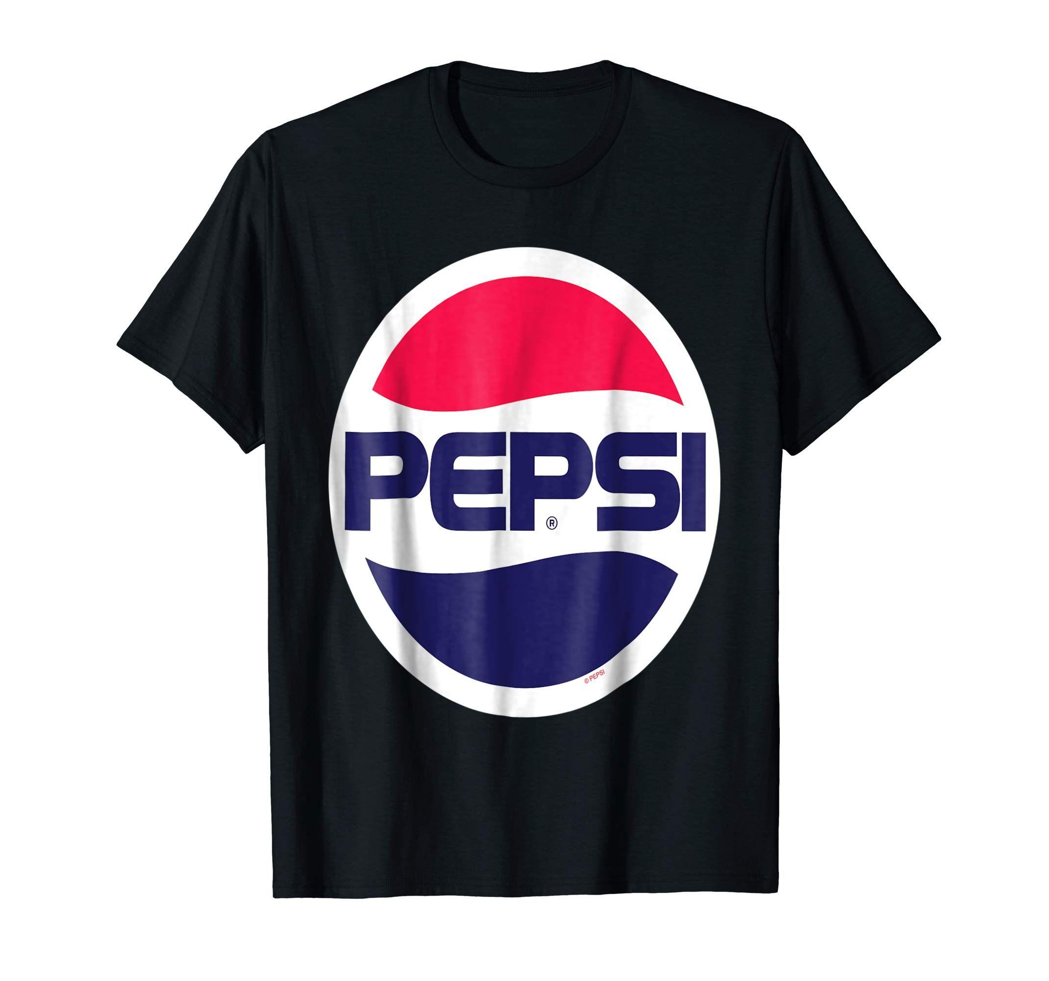 Vintage Diet Pepsi Logo - Pepsi Cola Vintage Logo Brands Soft Drinks T Shirt: Clothing