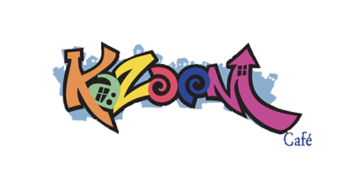 Amusement Center Logo - Kazoom Cafe. Family Entertainment Center for Kids in Montreal