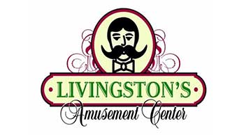 Amusement Center Logo - Livingston's Amusement Center. Tropical Breeze Beach Club