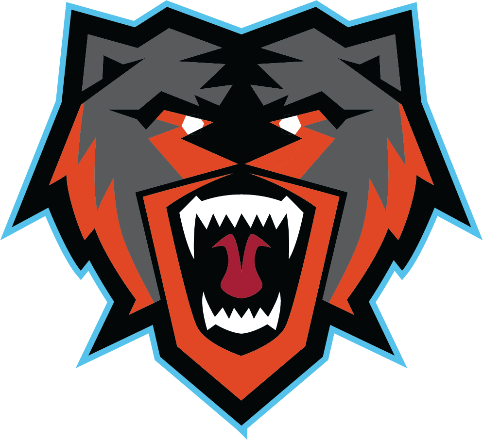 Red and Black Bear Logo - Black Bear Lax LLC
