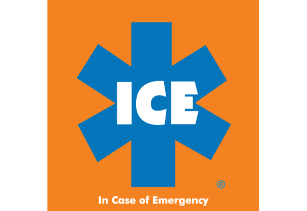 In Case of Emergency Logo - ICE Case of Emergency. Preparing Our Communities Before a