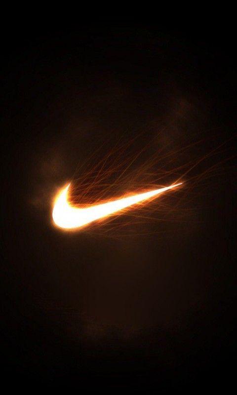 Nike Fire Logo - Fire Nike Logo Windows Phone Wallpaper