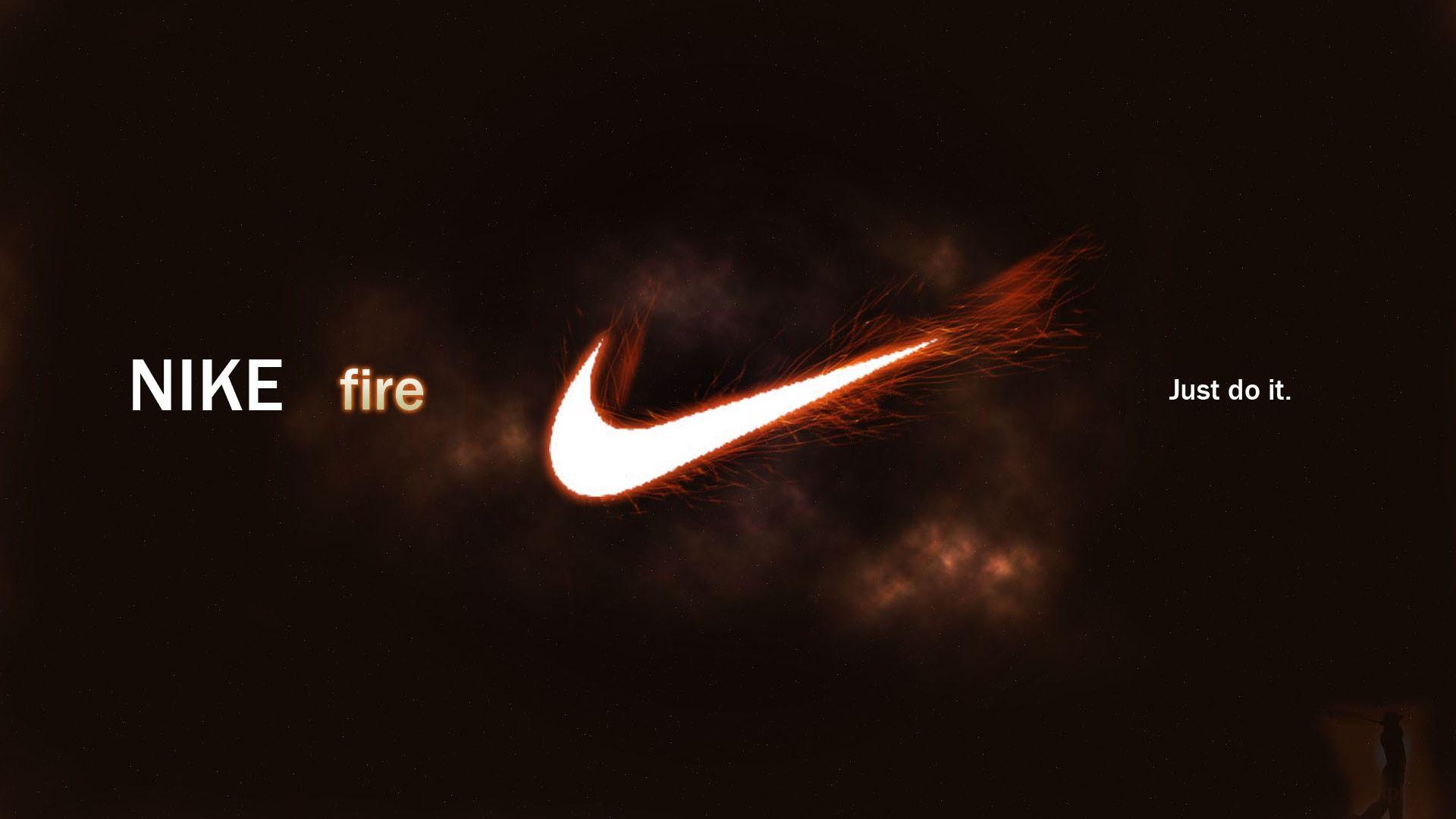 Nike Fire Logo - Download Wallpaper 1920x1080 nike fire, logo, sports brand Full HD ...