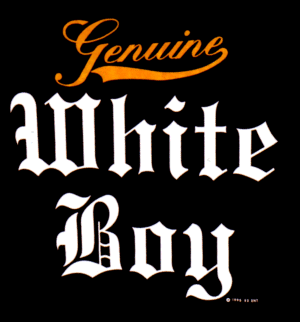 White Boy Logo - Genuine white boy short sleeve shirt NSM88 Records Distro