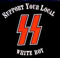 White Boy Logo - Support your local white boy (long sleeves logo front and back ...