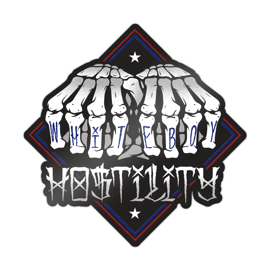 White Boy Logo - New JS White Boy Tank and stickers! - Hostility Clothing