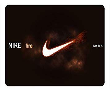 Amazon Fire Logo - Nike Fire Logo Sports Brand Mousepad, Customized: Amazon.co.uk ...