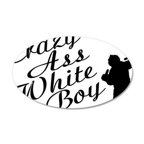 White Boy Logo - Crazy White Boy Wall Decal by helluvashirt