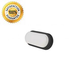 Rectangular Black and White Logo - Rectangular Black 12W LED Bulkhead Soffit Light / Fascia Board, Cool ...