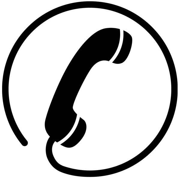 Black and White Phone Logo - Contact Me Mobile Auto Scratch and Restoration