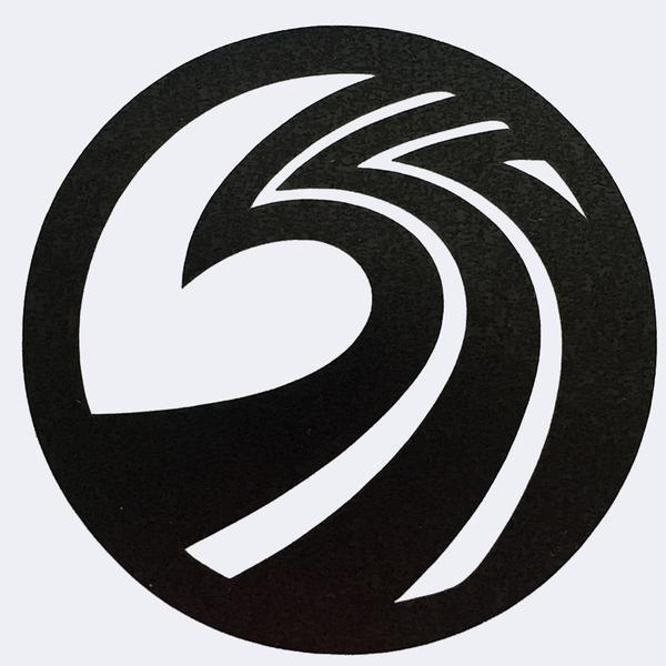 Black Wave Logo - Seaside Surf Shop Wave Logo Die Cut