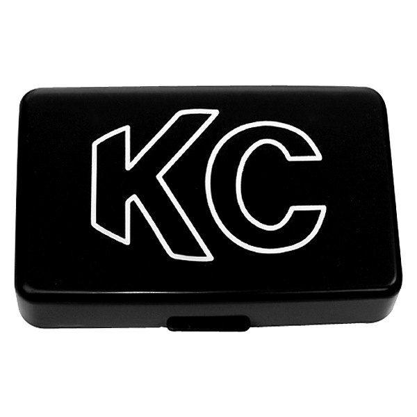 Rectangular Black and White Logo - KC HiLiTES® 5309 Rectangular Black Plastic Light Cover