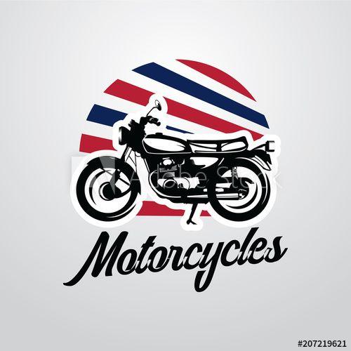 Classic Motorcycle Logo - Classic Motorcycle Logo Designs Template this stock vector