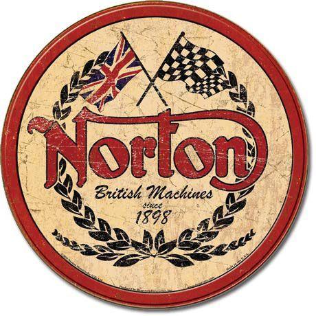 Classic Motorcycle Logo - Norton Motorcycles Logo Tin Sign. BIKE. Motorbike, Vintage