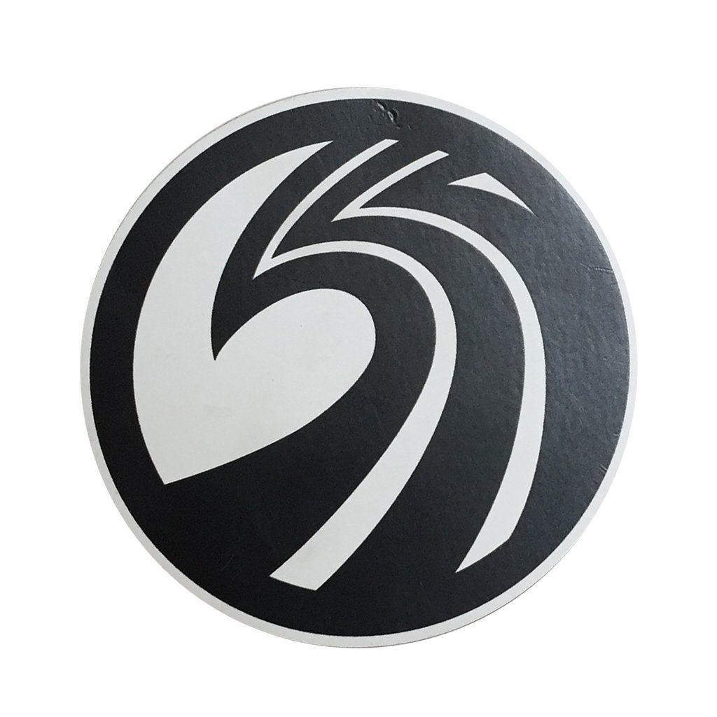 Black Wave Logo - Seaside Surf Shop - New Wave Logo Magnet - Black/White