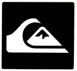 Black Wave Logo - Quiksilver Mountain Wave Logo Sticker - White / Black For Sale at ...