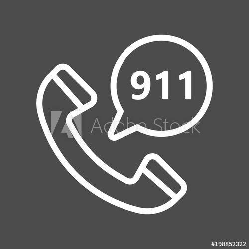 In a Bubble Phone Logo - Emergency calling service filled outline icon, line vector sign ...